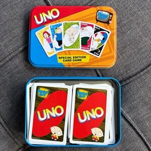UNO Family Guy Special Edition Card Game - Colorful Tin Set